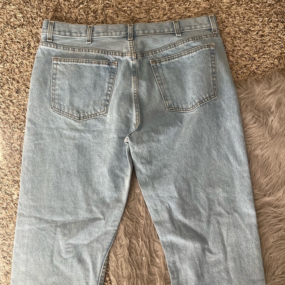 George Men's Light Blue Straight Jeans - Picture 8 of 9